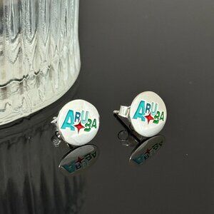 ARUBA Earrings S925 Sterling Silver Handmade Ear Stud